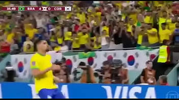 Brasil Arregaçando O Cuzinho Da Coreia Do Sul De Quatro Sem Piedade
