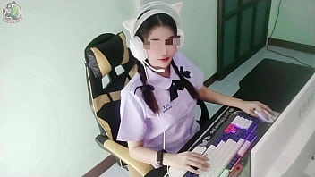 นักเรียนไทยโดนรุ่นพี่จับเย็ดหีร้องครวญครางหน้ากล้อง เสียงในบ้านดังชัดเจน