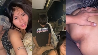 Goyangan Hot Di Belakang Pacar Montok