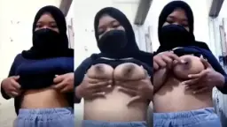 Gadis Berjilbab Dada Montok Menggairahkan Merintih Nikmat