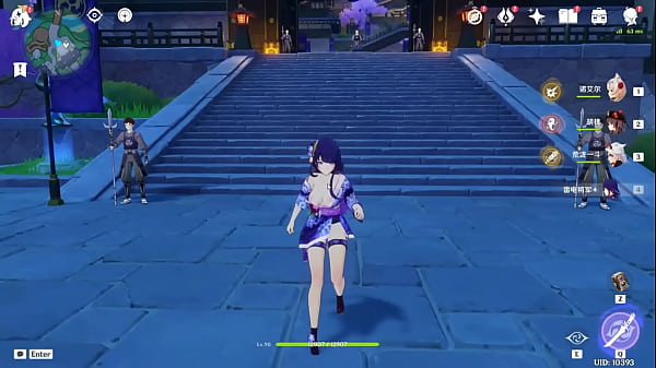 Raiden Genshin Telanjang Dalam Yukata Mod Panas Oleh Hexi Wang
