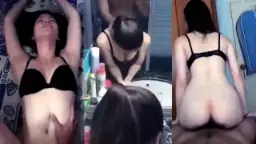Padahal Baru Mau Dandan, Eh Langsung Digojlok Dari Belakang Sama Pacar.